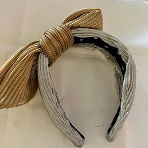 Lele Sadoughi Holly Headband gold and silver